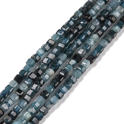 Natural Blue Tourmaline Beads Strands G-C009-B10-1