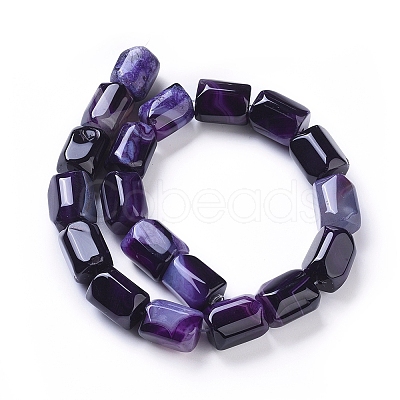 Natural Agate Beads Strands G-L542-B01-1