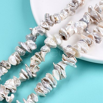 Natural Baroque Pearl Keshi Pearl Beads Strands PEAR-Q004-43B-1