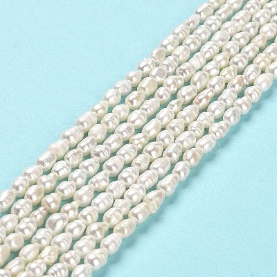 Natural Cultured Freshwater Pearl Beads Strands PEAR-E016-151-1