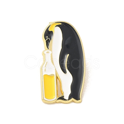 Animal Black Alloy Brooches JEWB-R272-04C-1