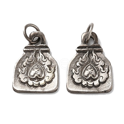 Tibetan Style Brass Pendants KK-M284-28AS-1