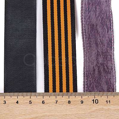 9Pcs 3 Styles Halloween Polyester & Polycotton Ribbons Sets SRIB-A015-03A-05-1