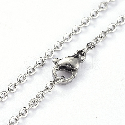 Non-Tarnish 304 Stainless Steel Pendant Necklaces NJEW-E147-01P-1