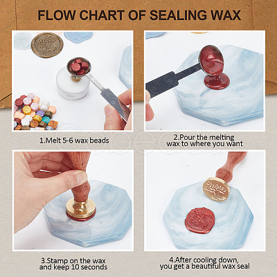 Wax Seal Stamp Set AJEW-WH0208-890-1