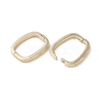 Brass Twister Clasps KK-L208-78G-1