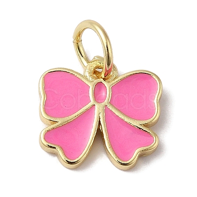 Rack Plating Brass Enamel Charms KK-B092-13G-01-1