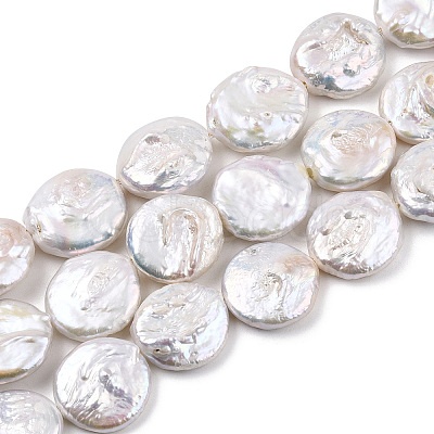 Natural Baroque Pearl Keshi Pearl Beads Strands PEAR-S018-06D-1