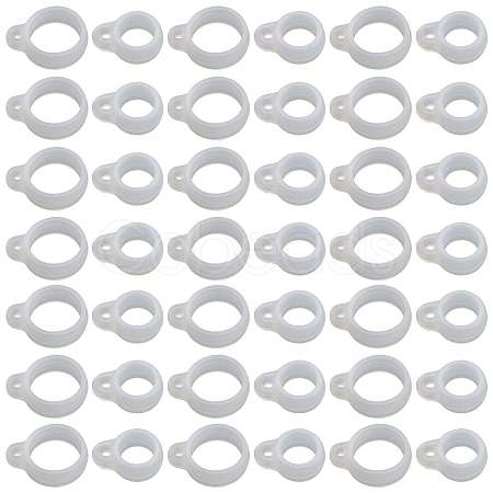 Gorgecraft 60Pcs 2 Style Silicone Pendant SIL-GF0001-42C-1