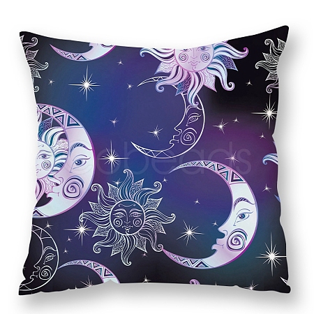 Sun Moon Star Pattern Velvet Throw Pillow Covers PW-WG53794-09-1