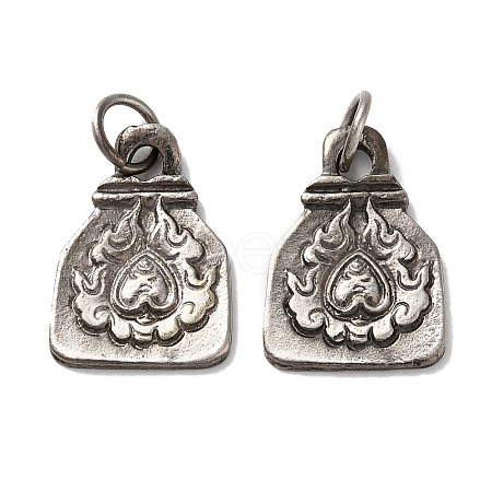 Tibetan Style Brass Pendants KK-M284-28AS-1