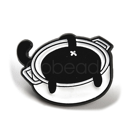 Cartoon Cat Enamel Pin JEWB-P032-D02-1