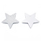 Non-Tarnish 304 Stainless Steel Pendants, Star, Stainless Steel Color, 36x38x1mm, Hole: 1.8mm