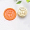 Golden Tone Wax Seal Brass Stamp Heads, for Wax Seal Stamp, Happy Birthday Series, Word, 24x14mm, Hole: 7mm