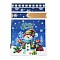 Christmas Snowman Plastic Packing Pouches Drawstring Bags, Rectangle, Royal Blue, 17.5x12x0.01cm