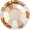 Preciosa&reg Crystal Hotfix Flatback Stones, Czech Crystal, Round(438 11 612 Chaton Rose VIVA 12 &reg), Golden Honey, SS16(3.8~4mm)