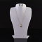 Organic Glass Necklace Displays, Necklace Bust Display Stand, White, 220x143x84mm