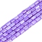 Natural Freshwater Shell Beads Strands, Dyed, Column, Lilac, 4.5~5x3~3.5mm, Hole: 0.6mm, about 77~79pcs/strand, 14.76~14.96''(37.5~38cm)