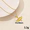 304 Stainless Steel Ancient Egyptian Goddess Pendant Necklaces, Cable Chain Necklaces