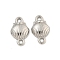 Tarnish Resistant 304 Stainless Steel Links Connector Charms, Shell Shape, Stainless Steel Color, 11.5x7.5x2mm, Hole: 1mm