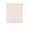 Cotton Storage Pouches, Drawstring Bags, Rectangle, Antique White, 30x19cm