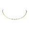 304 Stainless Steel Rectangle link Chain Necklaces, Golden, 17.36~17.48 inch(44.1~44.4cm)