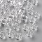 Transparent Acrylic Beads, Round, Clear, 6x5mm, Hole: 1.8mm, about 440pcs/50g