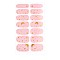 Full Wrap Gradient Nail Polish Stickers, Self-adhesive, for Fingernails Toenails Nail Tips Decoration, Colorful, 10x5.5cm