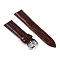 Leather Watch Bands, with 201 Stainless Steel Buckles, Adjustable Watch Bands, Coconut Brown, 8.9~12.4x2.2~2.3x0.5cm, 2pcs/set