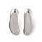 Non-Tarnish 304 Stainless Steel Stud Earrings for Women, Stainless Steel Color, 30x11mm