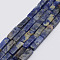 Natural Sodalite Stone Beads Strands, Cuboid, Dyed, 13x5x5mm, Hole: 1mm, about 29pcs/Strand, 15.3 inch(39cm)