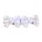 UV Plated Acrylic Beads, Iridescent, Bowknot, Lilac, 20x29x8.5mm, Hole: 3.3mm