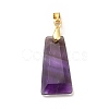 Natural Amethyst Pendants G-C045-01B-G-2