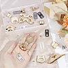 Gorgecraft 6Sets 6 Styles Zinc Alloy Bag Twist Lock Accessories AJEW-GF0007-02-3