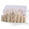 Unfinished Wooden Peg Dolls Set PW-WGB0330-01-3