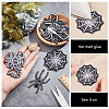 10Pcs 5 Style Halloween Spider/Scorpion/Web Computerized Embroidery Cloth Iron on/Sew on Patches PATC-FG0001-78-3