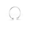 SHEGRACE Simple 925 Sterling Silver Torque Cuff Rings JR95A-3