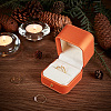 PU Leather Ring Jewelry Box CON-WH0088-36-4