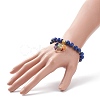 Natural Lapis Lazuli(Dyed) Stretch Bracelet BJEW-JB08747-02-3