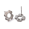 Non-Tarnish 201 Stainless Steel Stud Earring Findings STAS-K241-07P-2