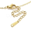 Ion Plating(IP) 304 Stainless Steel Pendant Necklaces for Women NJEW-B080-04G-1-3