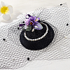 Polyester Birdcage Bridal Veil Netting with Chenille Dot AJEW-WH0471-103C-04-5