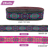 Ethnic Style Embroidery Polyester Ribbons OCOR-WH0070-10F-06-2