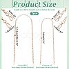 WADORN 2Pcs 2 Styles Purse Chains DIY-WR0003-26A-2