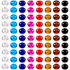 Craftdady 88pcs 8 colors Glass European Beads GLAA-CD0001-10-10