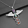 Chakra Natural & Synthetic Gemstone Necklaces WV2130-2