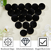 SUPERFINDINGS 20Pcs Velvet with Aluminum Shank Buttons BUTT-FH0001-009A-4