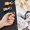 SUPERFINDINGS 4Pcs 2 Colors Zinc Alloy Cord Ends FIND-FH0008-76-9