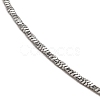 Non-Tarnish 10Pcs 304 Stainless Steel Diamond Cut Snake Chain Necklaces Set NJEW-K254-03P-2