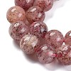 Natural Strawberry Quartz Beads Strands G-J373-16-8mm-01-5